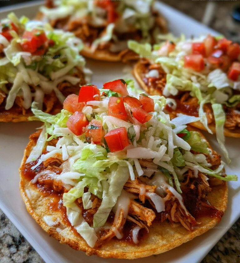 Easy Chicken Tostadas Recipe