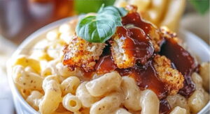 Sweet-Heat Honey Pepper Chicken Mac Cheese Recipe