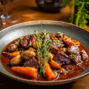 Slow Simmered Beef Bourguignon Recipe