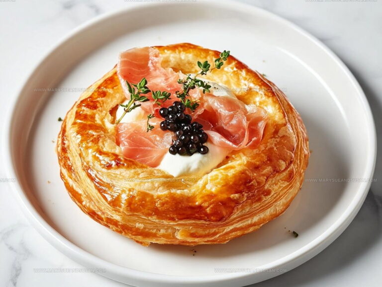 Gougeres with Smoked Salmon Caviar and Prosciutto Recipe