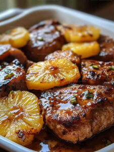 Pineapple Ginger Pork Chops Recipe