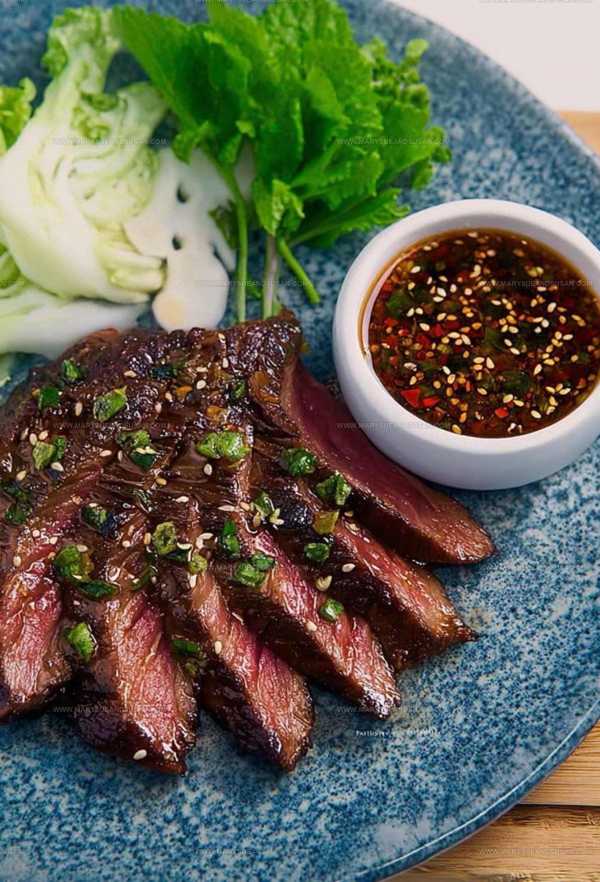 Tasty Crying Tiger Beef with Nam Jim Jaew Sauce Recipe