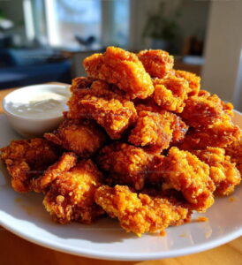Crispy Fried Popcorn Chicken Recipe