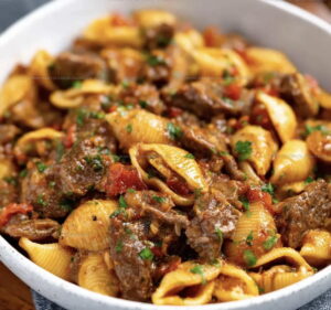 Creamy Skillet Beef And Shells Recipe