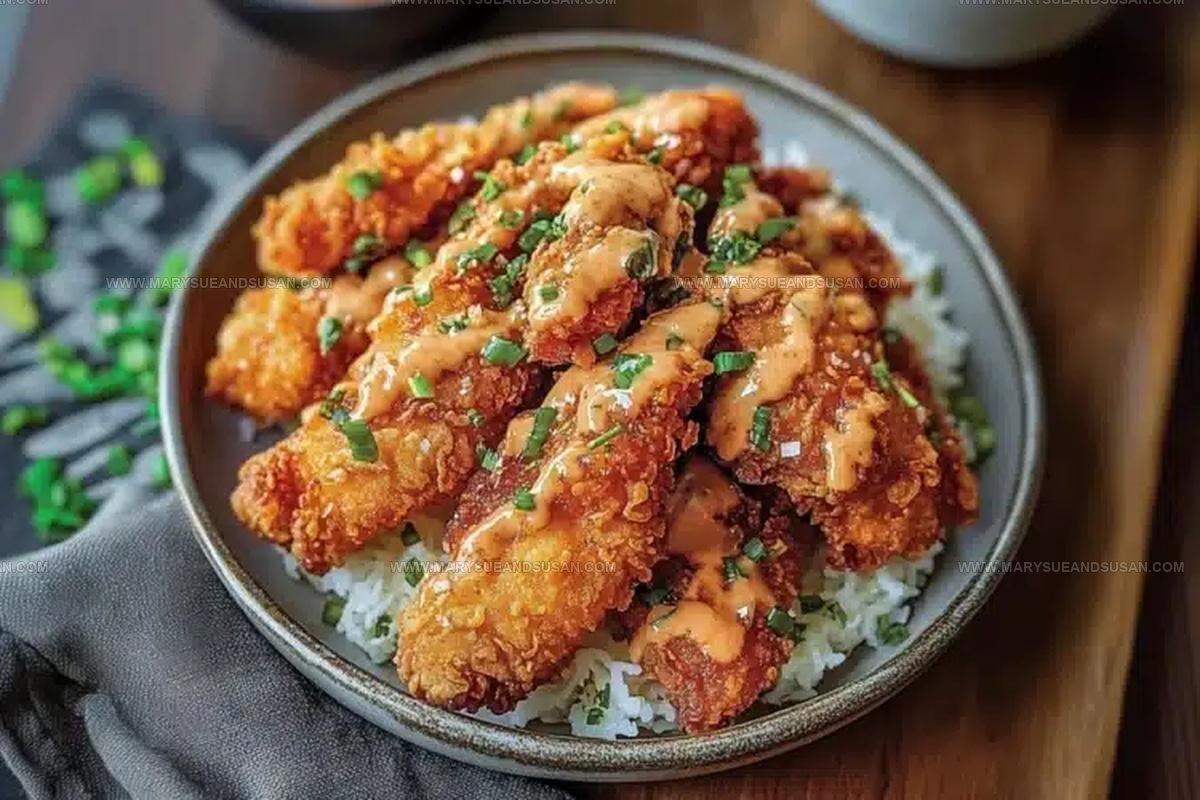 Crispy Bang Bang Chicken Dinner Recipe