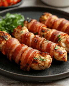Crispy Bacon Wrapped Chicken Tenders Recipe