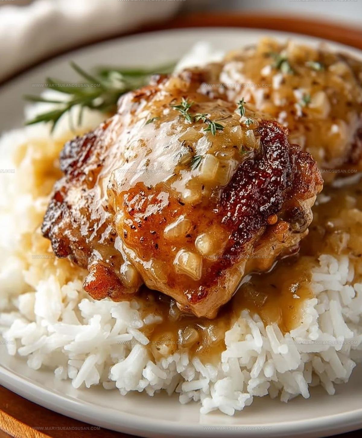 Southern-Style Smothered Chicken Thighs Gravy Recipe