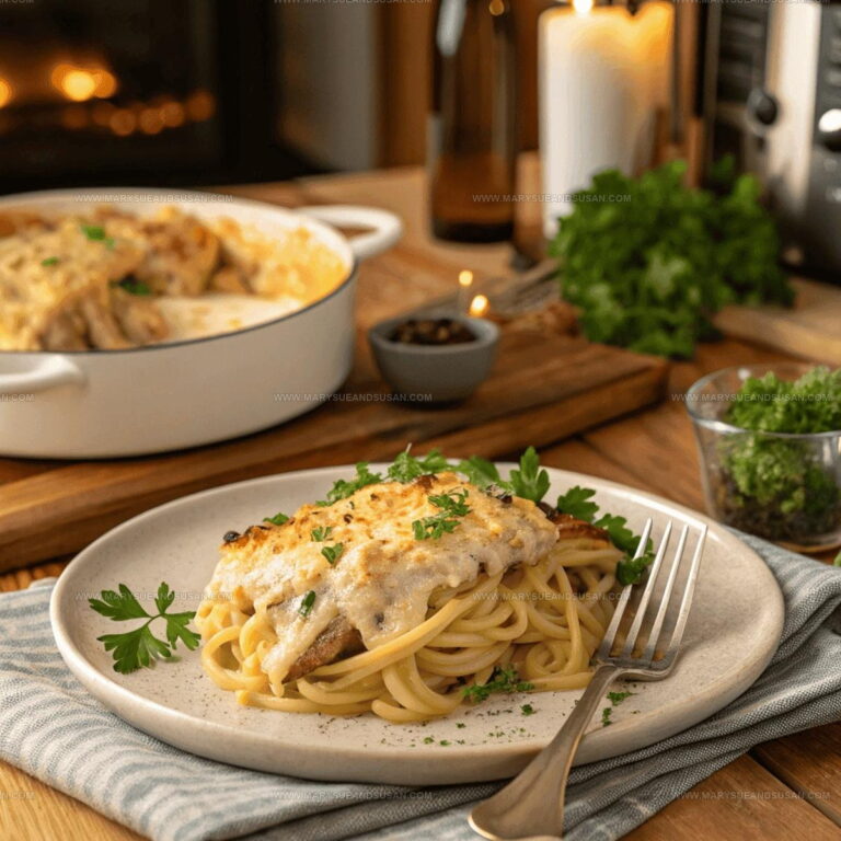Creamy Baked Easy Chicken Tetrazzini Recipe