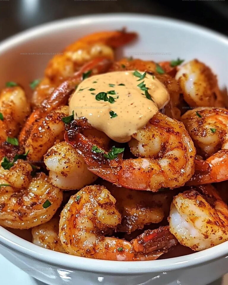 Skillet Crispy Cajun Shrimp Creamy Sauce Recipe