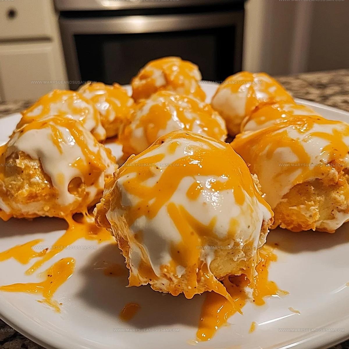 Cheesy Buffalo Ranch Chicken Bombs Recipe