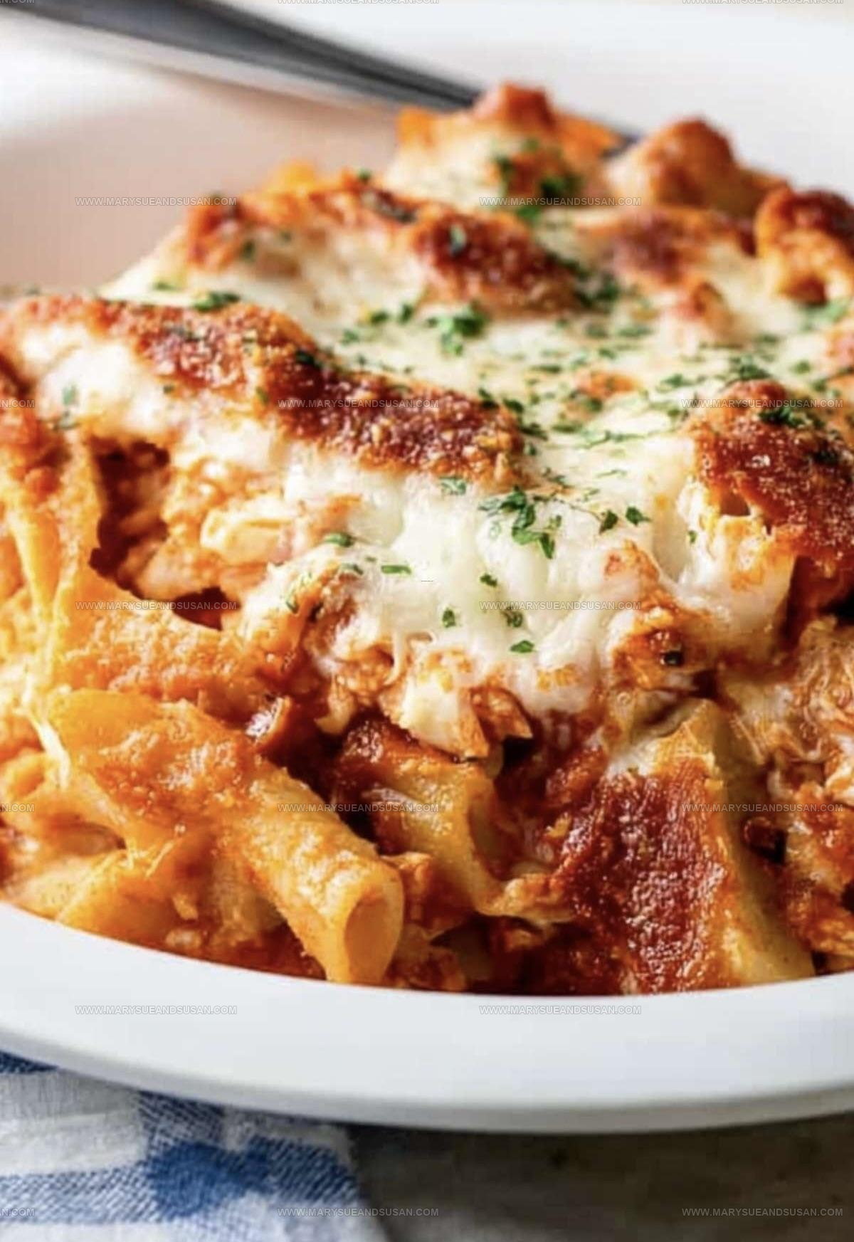 Chicken Parmesan Pasta Casserole Recipe