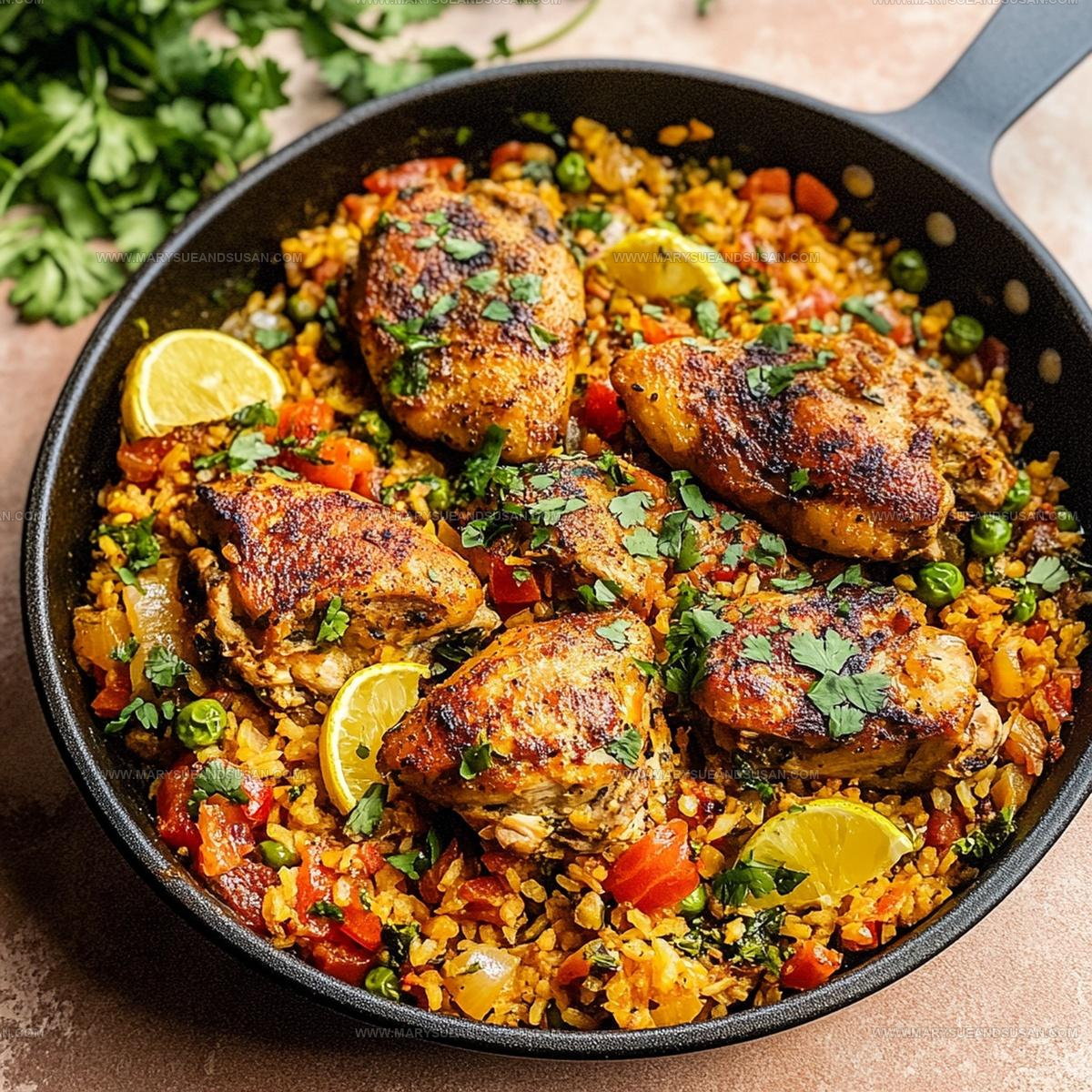 One Pan Spanish Chicken and Rice Recipe