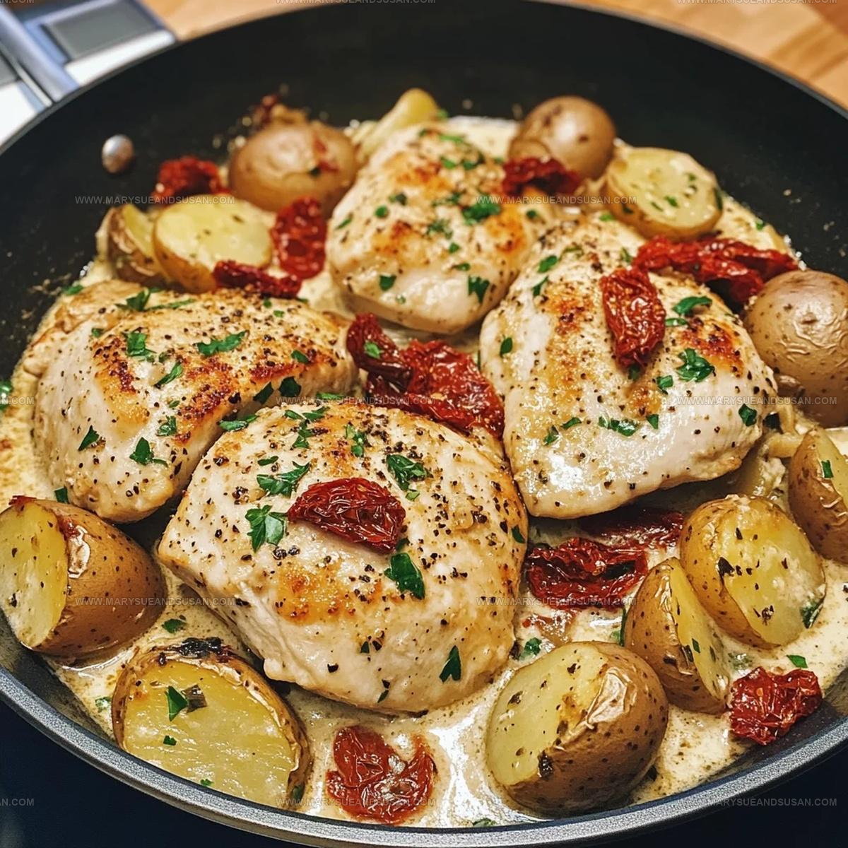 One Pan Marry Me Chicken And Potatoes Recipe