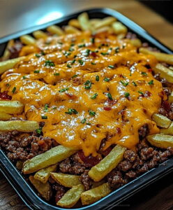 Cheesy Loaded Beef Fries Recipe
