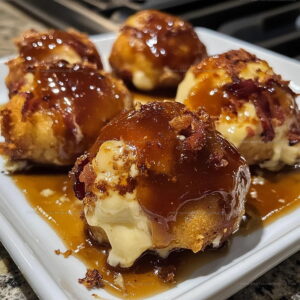 Honey BBQ Bacon Chicken Cheese Bombs Recipe