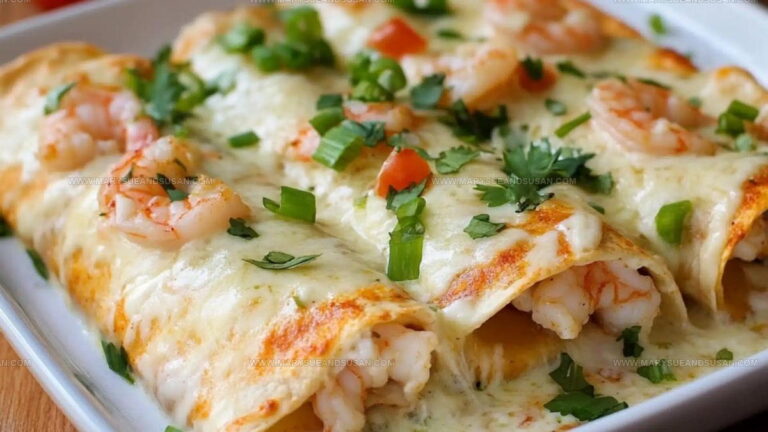 Cheesy Creamy Shrimp Enchiladas Recipe