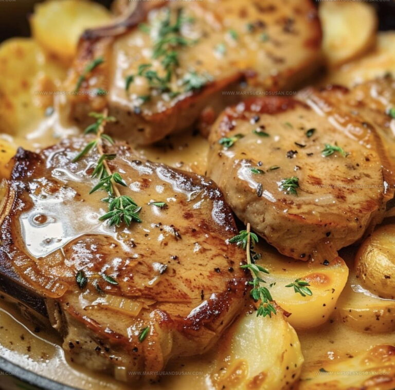 Pork Chops with Scalloped Potatoes Recipe