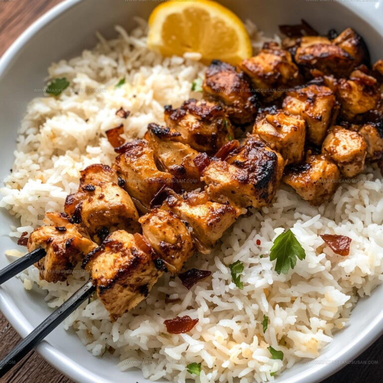 Grilled Citrus Chicken Kebabs with Cardamom Rice Recipe