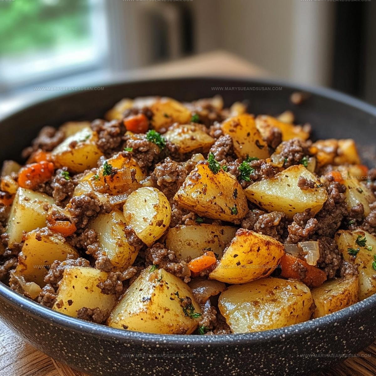 Hearty Ground Beef and Potato Hobo Casserole Recipe