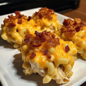 Bacon Ranch Chicken Mac Cheese Bombs Recipe