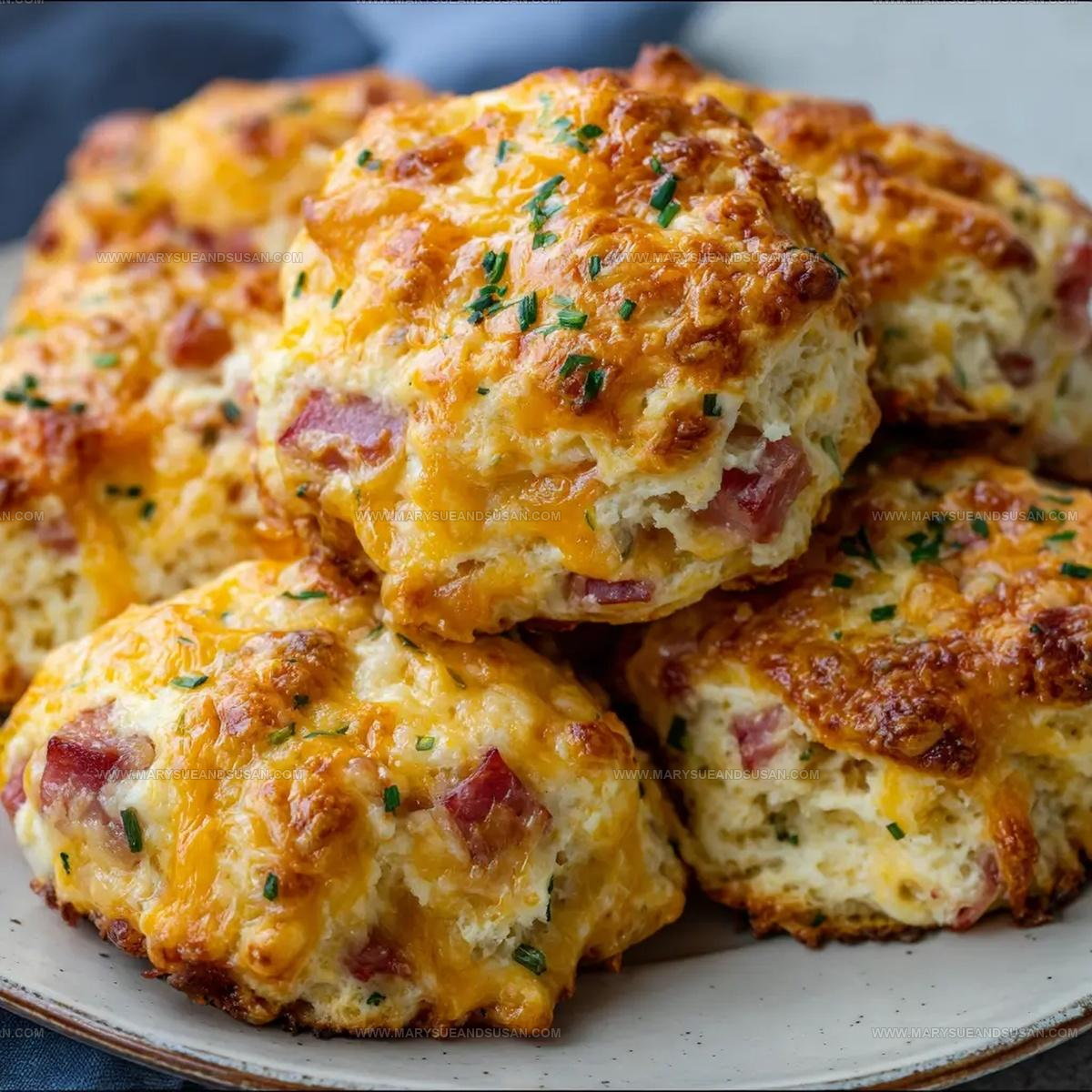 Ham And Cheese Butter Swim Biscuits Recipe
