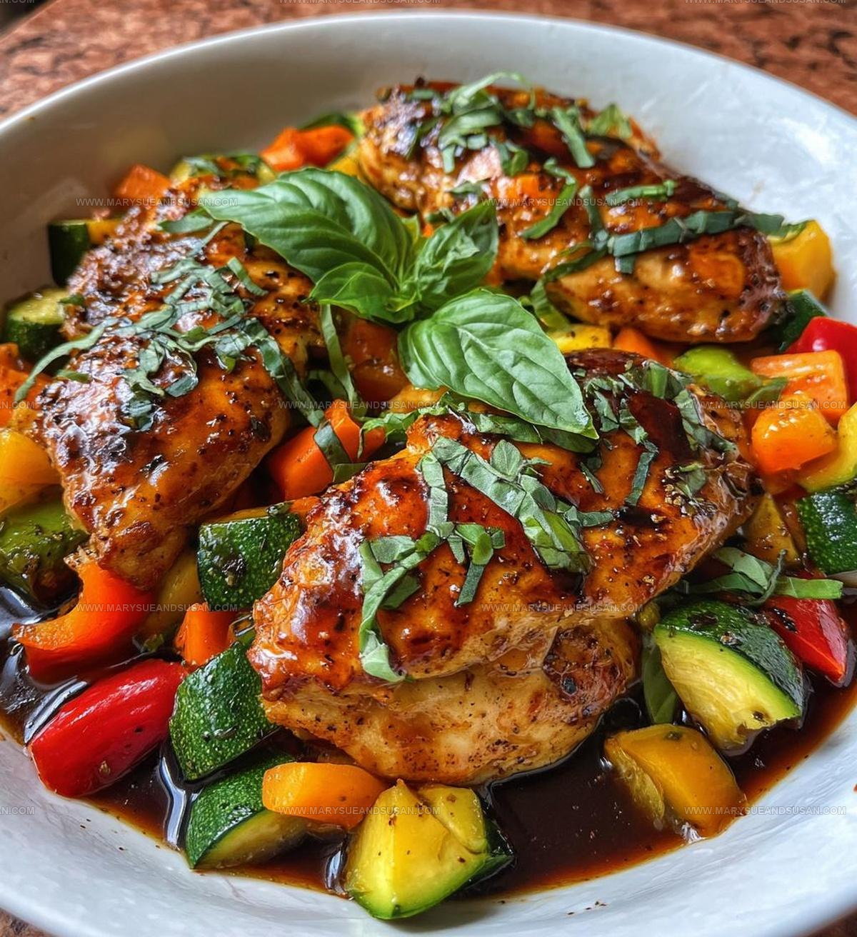 Balsamic Glazed Chicken And Veggies Recipe