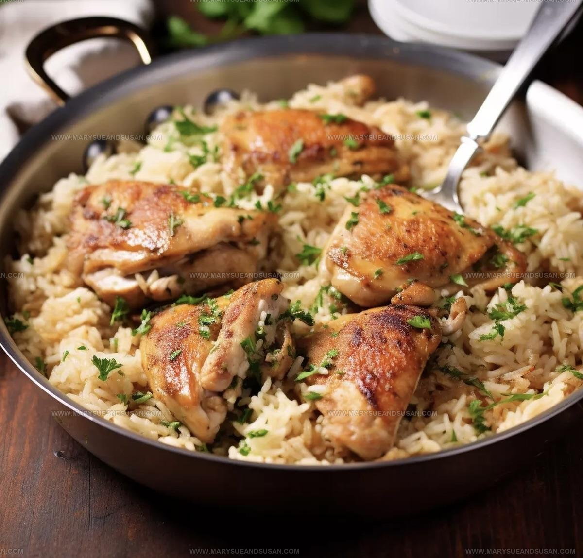 Chicken with Garlic Parmesan Rice Recipe