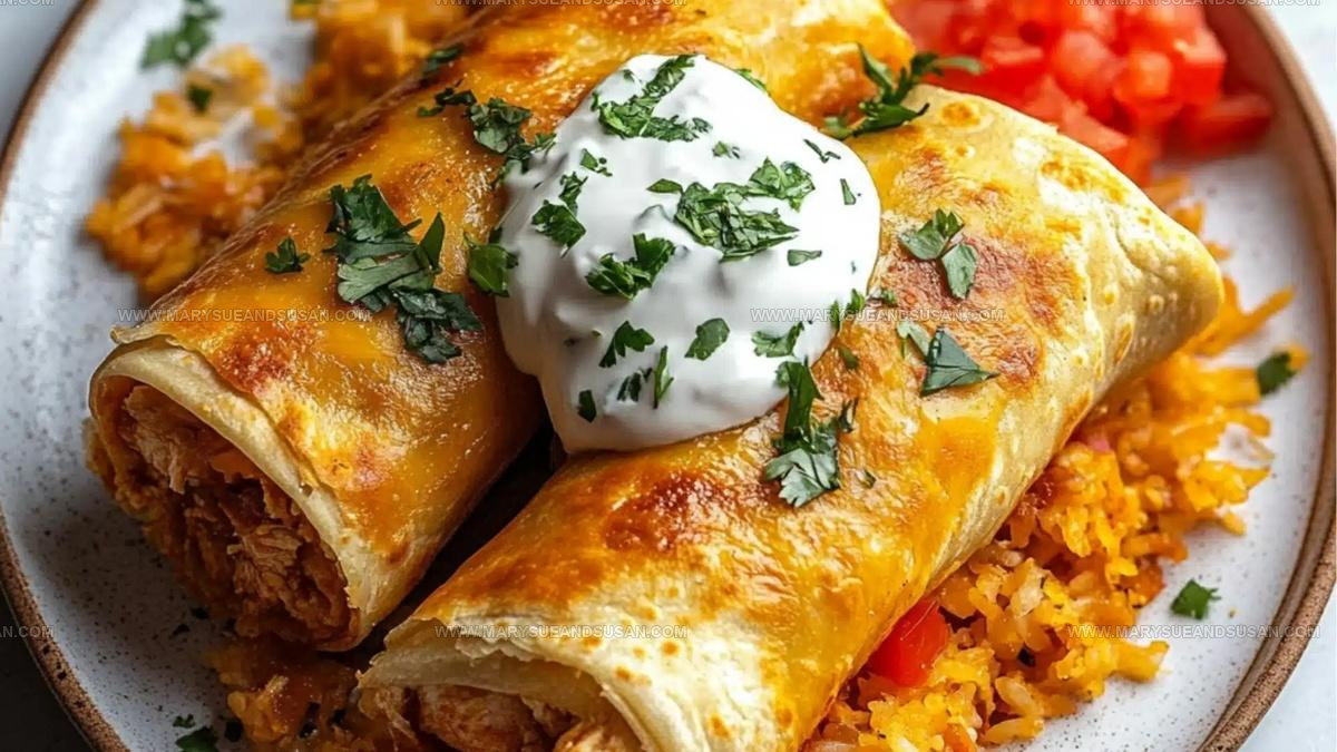 Golden Chicken Chimichangas Recipe
