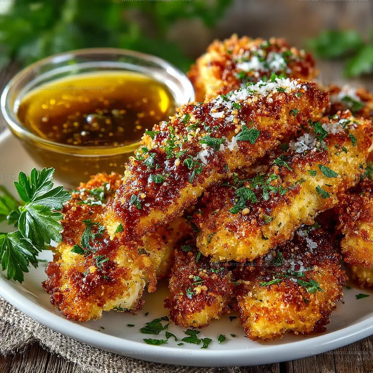 Garlic Parmesan Crispy Chicken Tenders Recipe