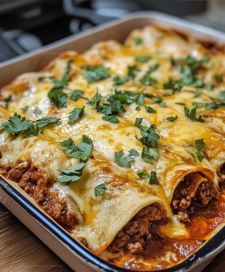 Weeknight Ground Beef Enchiladas Recipe
