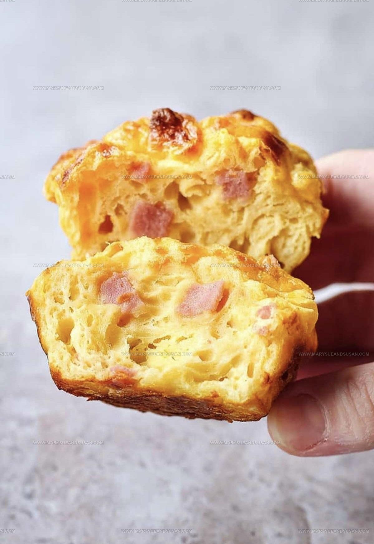 Savory Ham and Cheese Muffins Recipe