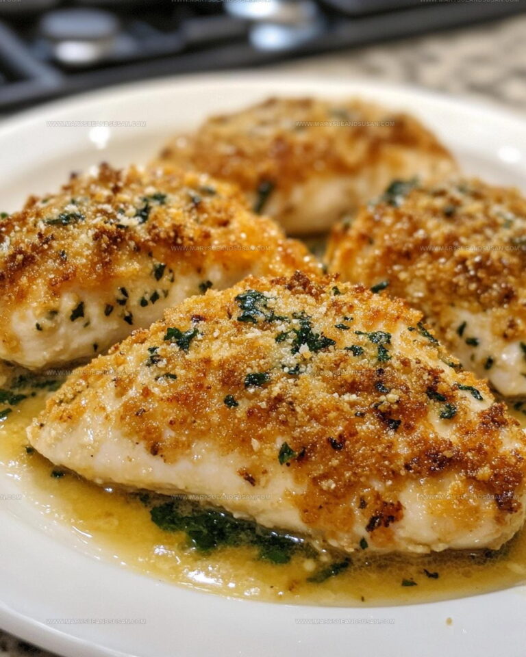 Parmesan Crusted Chicken With Garlic Sauce Recipe