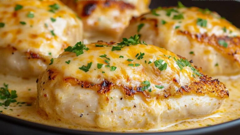 Rich Smothered Cheesy Sour Cream Chicken Recipe