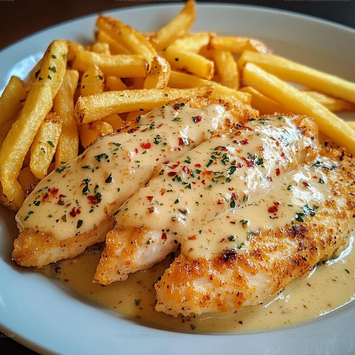 Chicken Fillet In Spicy Creamy Garlic Parmesan Sauce Recipe