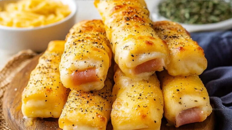 Crisp Ham and Cheese Sticks Recipe