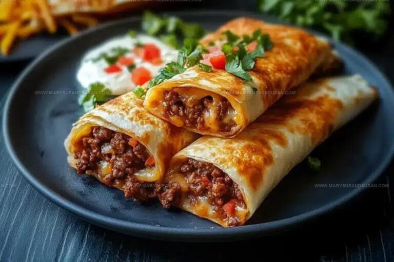 Fried Beef And Cheese Chimichangas Recipe