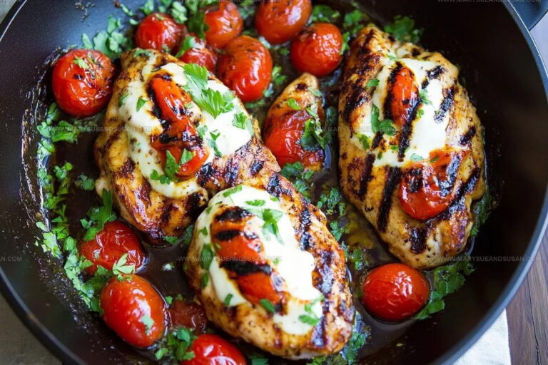 One Pan Caprese Balsamic Chicken Recipe