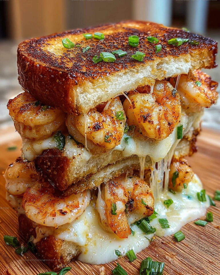 Skillet Cajun Shrimp Grilled Cheese Recipe