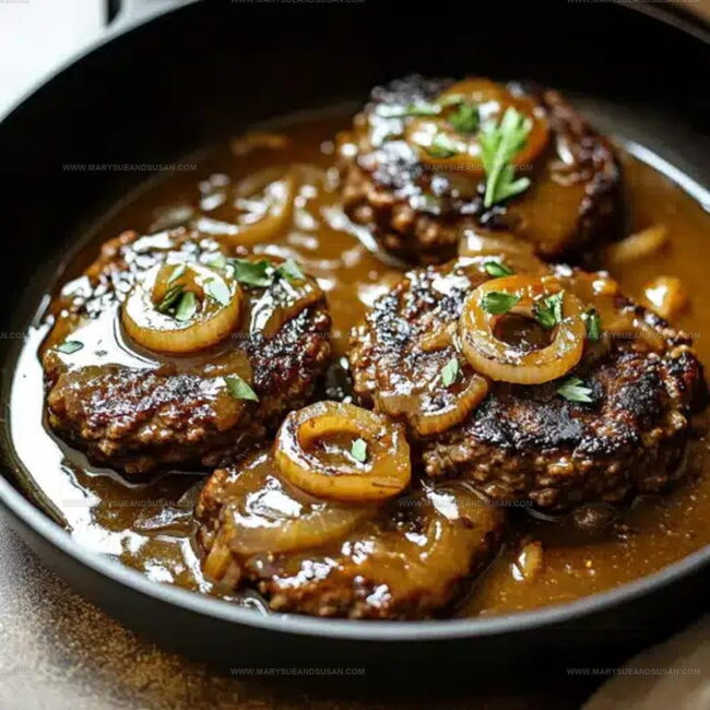 Methods for Juicy Hamburger Steaks with Mushroom Gravy
