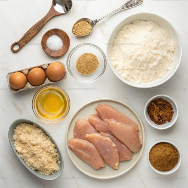 Ingredients Breakdown For Coconut Chicken Tenders