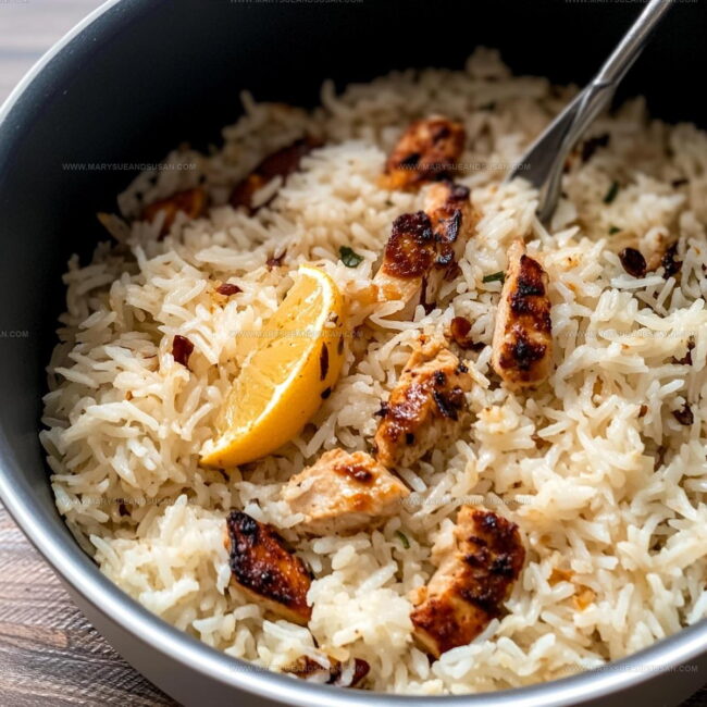 How Citrus Chicken Kebabs with Cardamom Rice Are Made