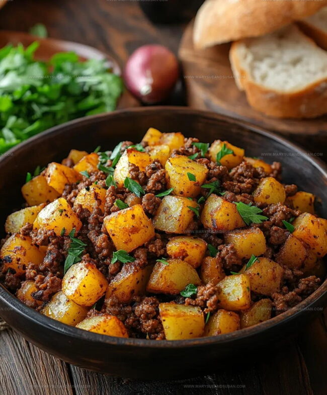 Complete Instructions for Ground Beef and Potatoes