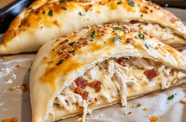 How Do You Prepare Chicken Bacon Ranch Calzone