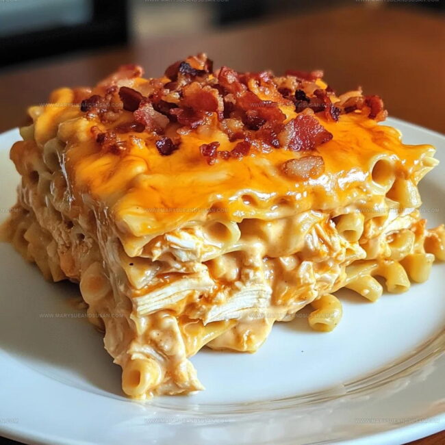Straightforward Cooking Method for Buffalo Chicken Bacon Mac and Cheese Lasagna