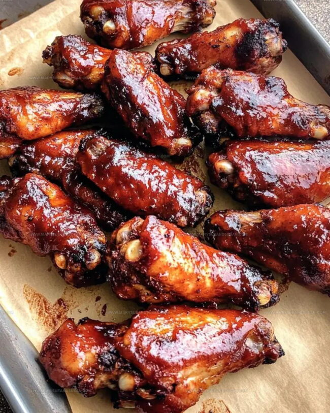 Directions for Bourbon BBQ Smoked Chicken Wings