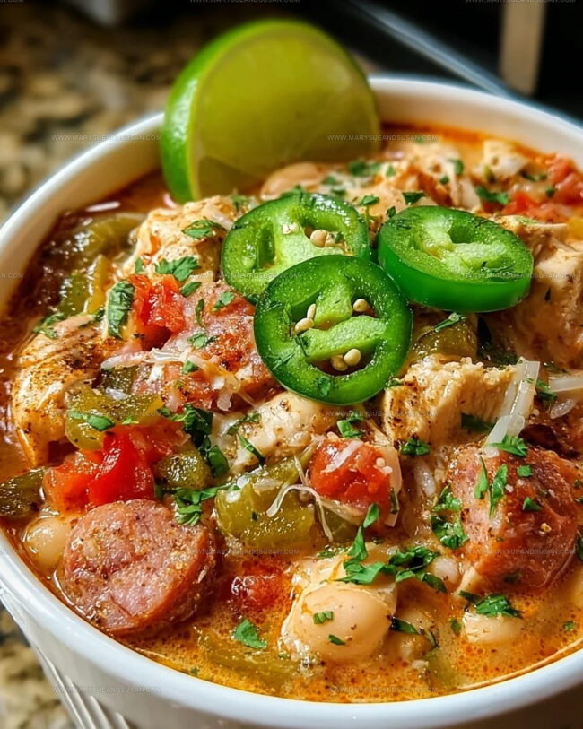 Finishing Touches For Zesty Cajun White Chicken Chili