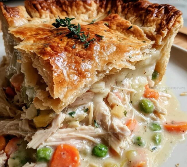 The Process For Classic Chicken Pot Pie