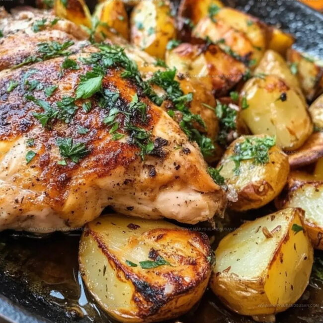 Why Garlic Parmesan Chicken and Potatoes Are So Satisfying