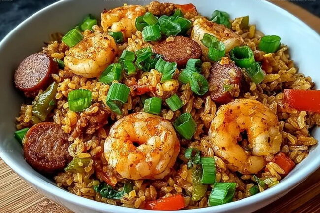 How to Make Shrimp Sausage Dirty Rice