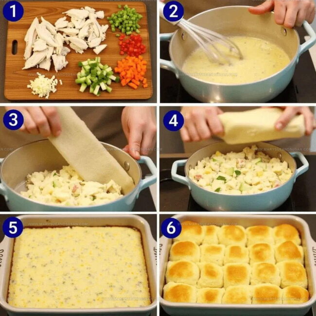 How to Make Chicken Pot Pie Casserole